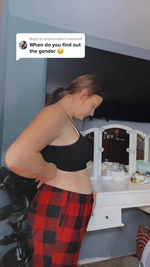 One 22-year-old mother has gone viral after revealing to her followers she not only has three children to look after - but another set of twins on the way. Credit: TikTok/@itsambaslife