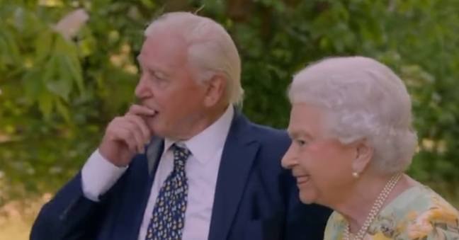 Sir David paid a moving tribute to the Queen. Credit: ITV