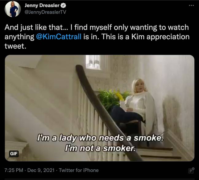Kim made her feelings known (Credit: Twitter)