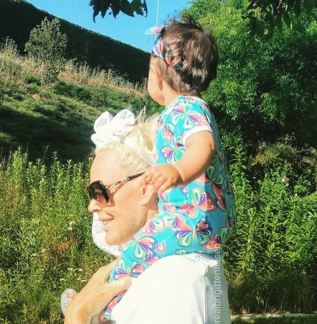Nielsen shares Frida with her current husband Mattai Dessi. Credit: @realbrigittenielsen/Instagram