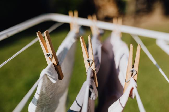 A mum shared a hack for hanging laundry. (Credit: Pexels)