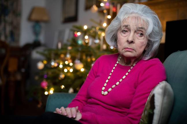 Twitter users said their elderly relatives spent Christmas 2020 alone (Credit: Alamy)
