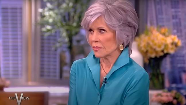 Jane Fonda made the controversial remarks whilst appearing on The View. Credit: ABC / The View