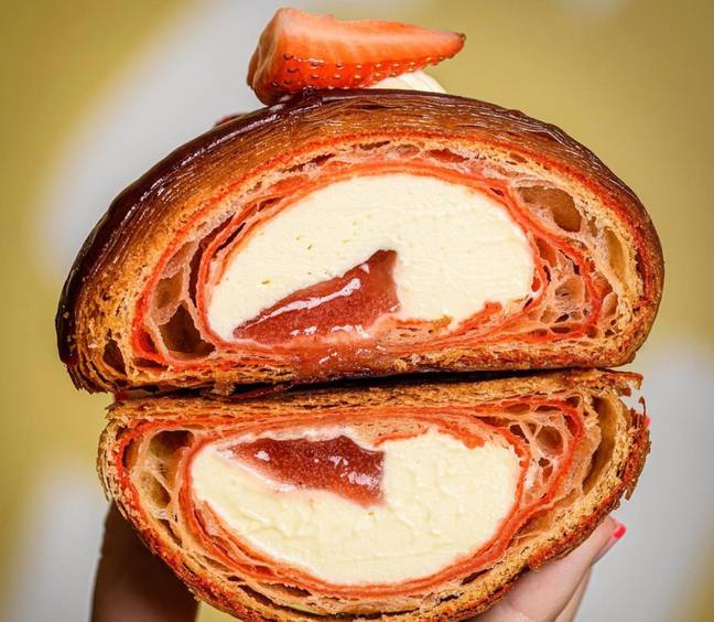 Fancy the strawberry dream croissant? So do we (Credit: Cross Cross/Instagram)