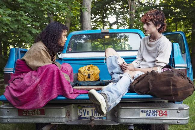 Timothée Chalamet and Taylor Russell in Bones and All. Credit: Warner Bros.