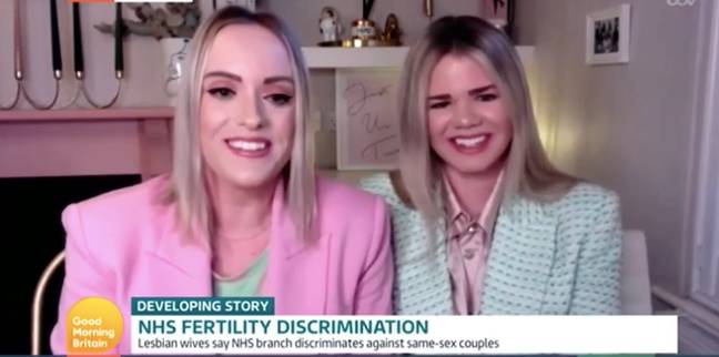 The couple believe IVF on the NHS is discriminatory (Credit: ITV)