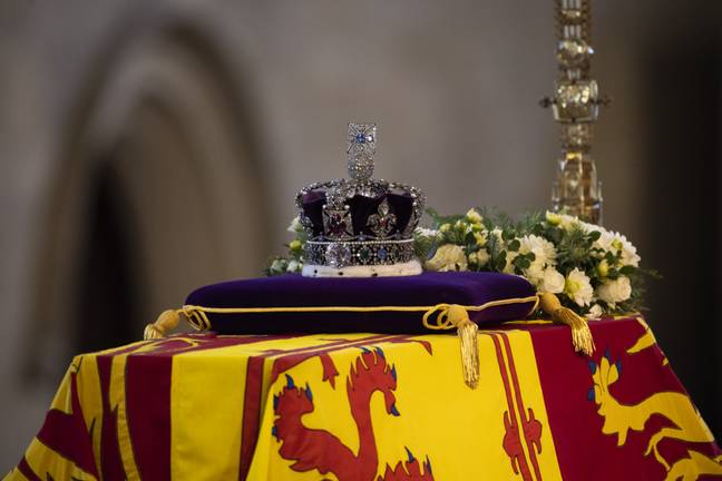 The Queen's coffin in Westminster Hall. Credit: PA / Dan Kitwood