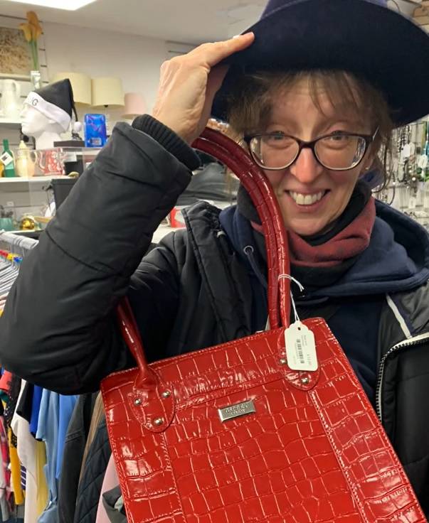 Ellie and her mum found the bag on a charity shop shelf. Credit: TikTok/@ellieclarkson3