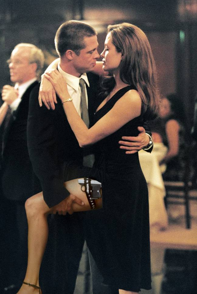 Brad Pitt and Angelina Jolie in Mr and Mrs Smith. Credit: 20th Century Studios