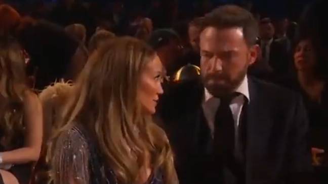 Bennifer became the biggest viral moment at the Grammys this year. Credit: CBS