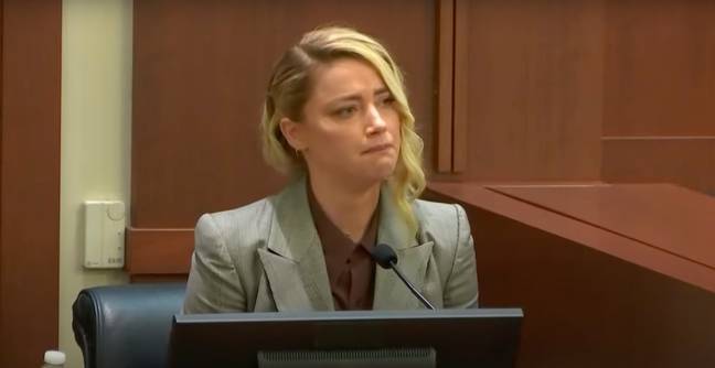 Amber Heard was emotional during her rebuttal. (Credit: Law and Crime Network)
