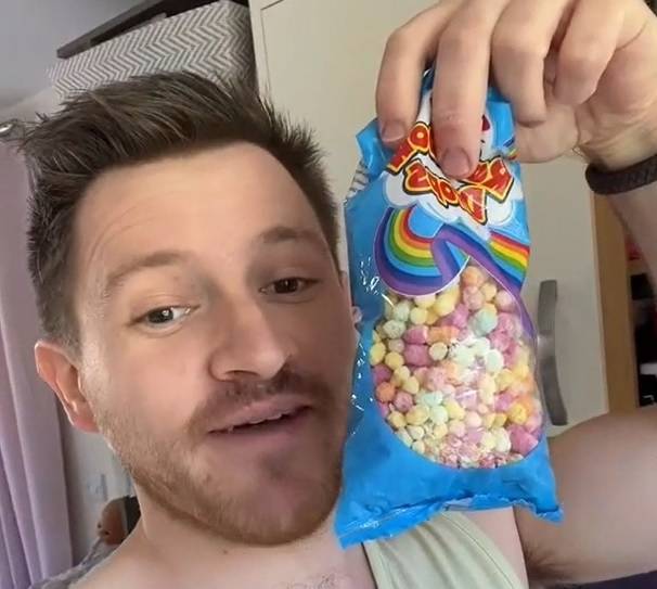 The dad urged his daughter's school to 'stop telling kids what they should and shouldn't eat, let the f**king parents decide'. Credit: TikTok/@teddyevascents