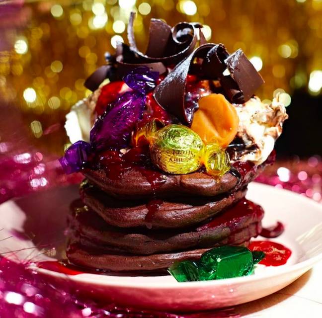 It's topped with Quality Street choccies (Credit: The Breakfast Club)