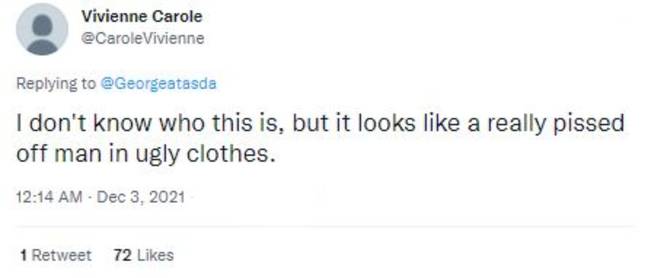 Some Twitter users aired their views on the latest advert from Asda and its clothing line (Credit: Twitter)