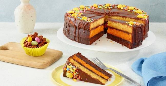 Chocolate &amp; Orange Cake With Mini Eggs. (Credit: Costa)