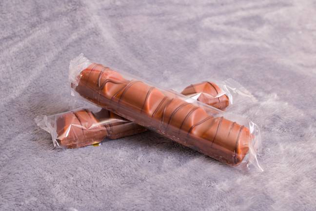 A whole Kinder Bueno bar is used for the mixture (Credit: Shutterstock)