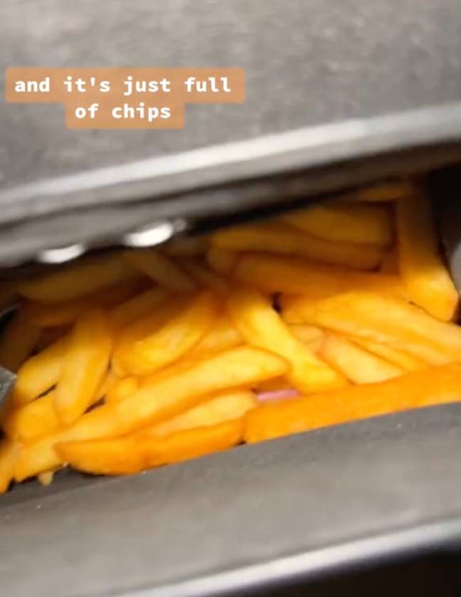 It's just chips - nothing else. Credit: TikTok/@atikwrex