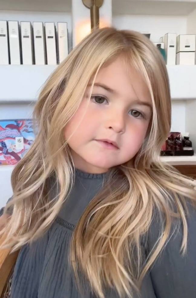 Maude missed school to have her hair dyed. Credit: TikTok / demilucymay_