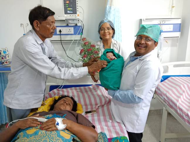 Chandravati had a successful round of IVF last year. Credit: Jam Press.