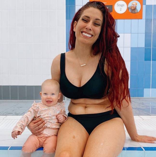 Stacey and Rose went to the swimming pool together for the first time (Credit: @staceysolomon/Instagram)