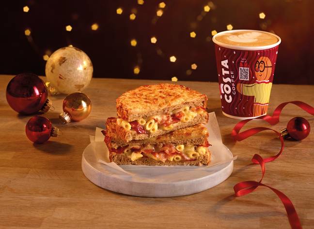 You can also grab a bacon cheese &amp; mac toastie (Credit: Costa)