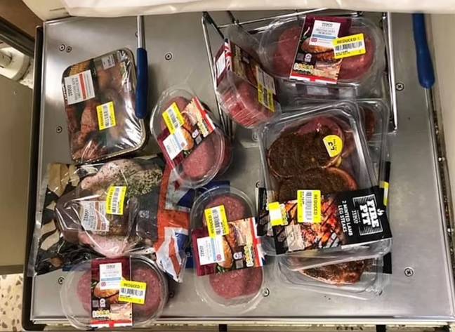 Leia loves meat and is able to get a lot of it in the yellow sticker section. Credit: Mercury Press &amp; Media