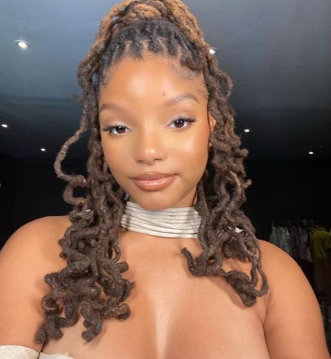 Bailey has not directly responded to the racist backlash. Credit: Instagram/ Halle Bailey