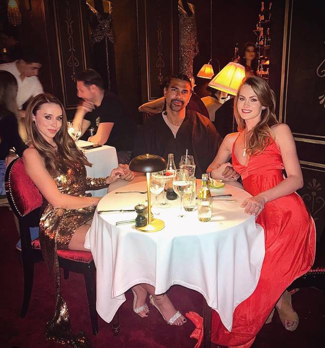 There had been heavy speculation that Una was in a throuple with David Haye and his girlfriend Sian. Credit: Instagram/@unahealy