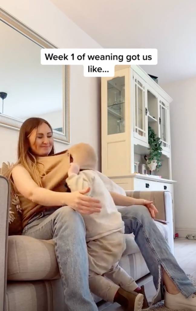Emma was stunned by the criticism she received from her weaning video. Credit: TikTok/@a_mothers_tale 