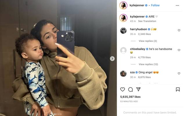 Kylie Jenner kept fans waiting for months before revealing her son's name. Credit: Instagram / kyliejenner