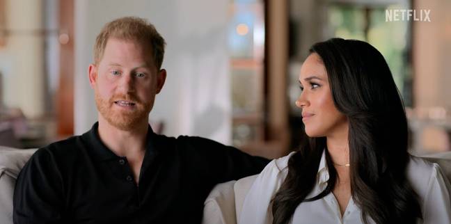 Prince Harry compared his wife's struggles to those of his mother's. Credit: Netflix
