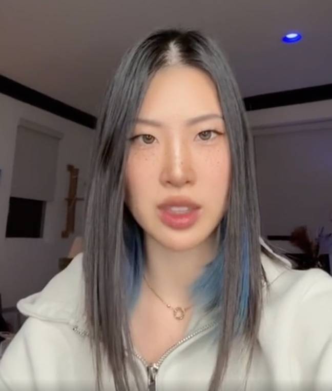Traditional beauty filters are just 'overlaid on top of your face'. Credit: @zhangsta/TikTok