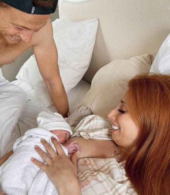 Stacey and Joe are proud parents (Credit: Stacey Solomon/Instagram)