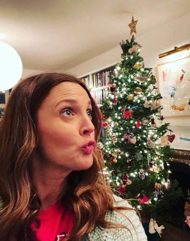 Barrymore explained that she doesn’t buy any presents for her kids, daughters Olive, 10, and Frankie, eight, during the festive season. Credit: Instagram/drewbarrymore