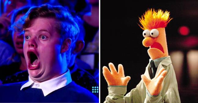 Josh's mouth drew comparisons to Beaker from The Muppets (Credit: The Muppets Show/Disney/Channel Nine)