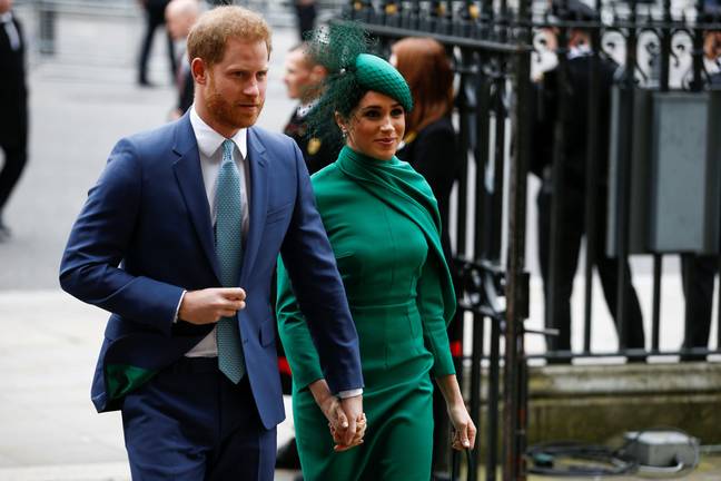 Prince Harry and Meghan visited the UK for the first time since stepping down from senior royal duties. (Credit: Alamy)