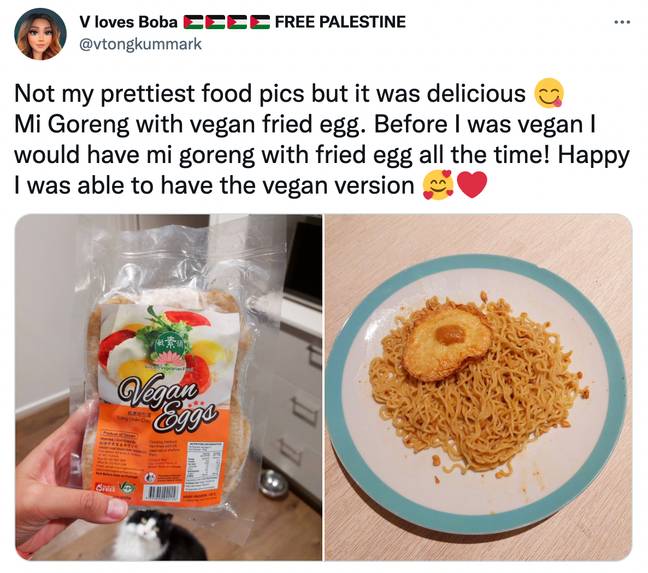 People are loving these vegan fried 'eggs' (Credit: Twitter)