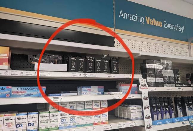 Poundland shoppers have been left stunned after spotting an NSFW sex toy on display (Facebook).