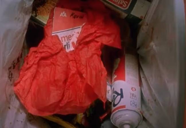Eagle-eyed viewers have spotted Kevin's plane ticket in the bin. Credit: 20th Century Fox 