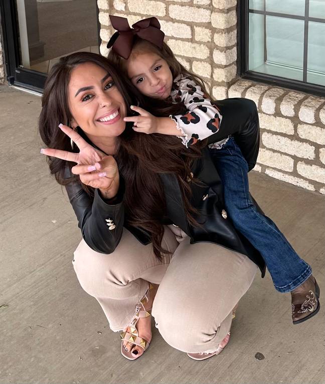 Leah Garcia with daughter Bliss. Credit: Caters