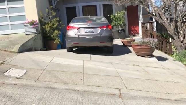 They’ve been parking their car at the same spot on their property in San Francisco for 36 years. Credit: ABC
