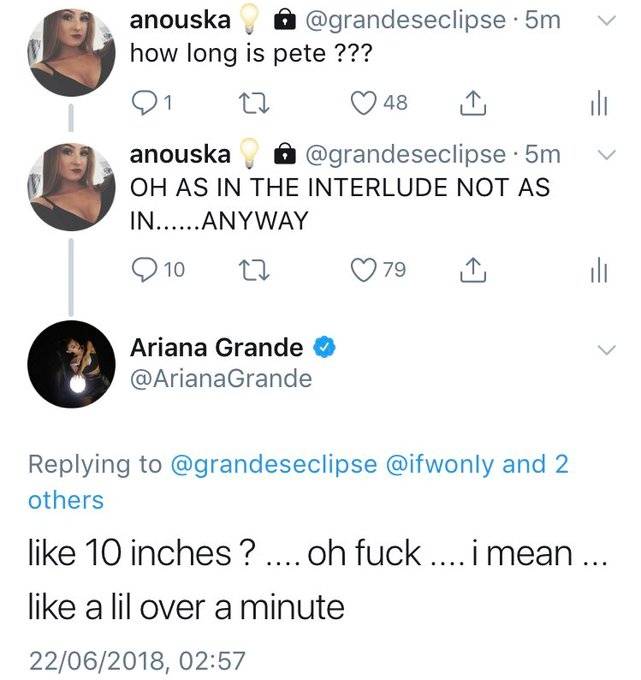 How could we forget about this iconic moment? Credit: @arianagrande / Twitter