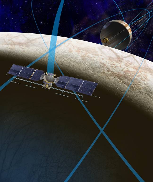 The Europa Clipper will get closer to the icy moon than ever before. Credit: NASA Image Collection / Alamy Stock Photo