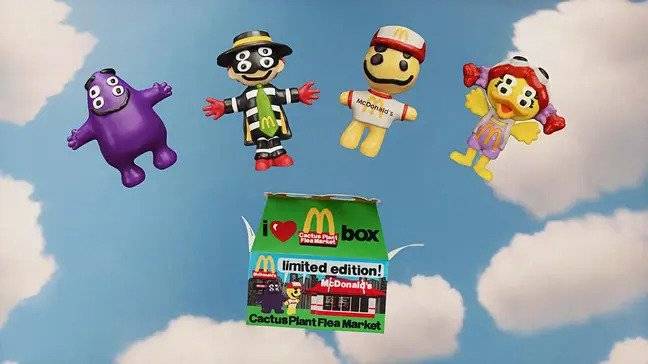 With the adult Happy Meal, there are four collectible toys to collect. Credit: McDonald's 