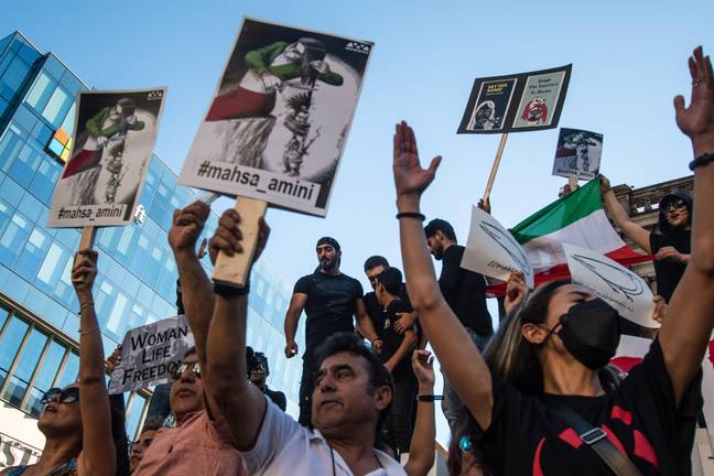 The movement has spread across the world, with Iranian protesting in almost every major city. Credit: ZUMA Press, Inc. / Alamy Stock Photo