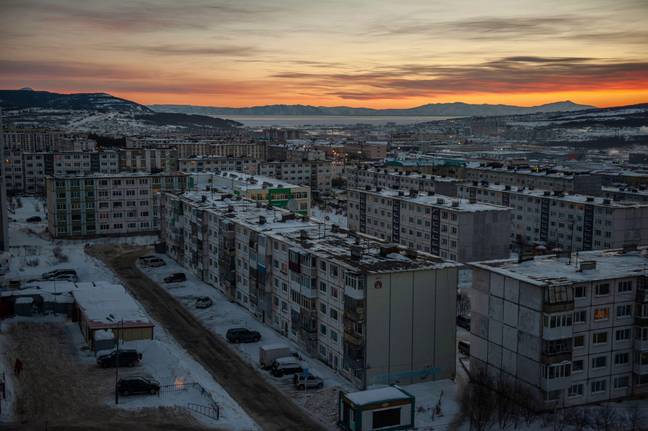 Imagine walking for a year of your life to end up here in Magadan. Credit: Alamy