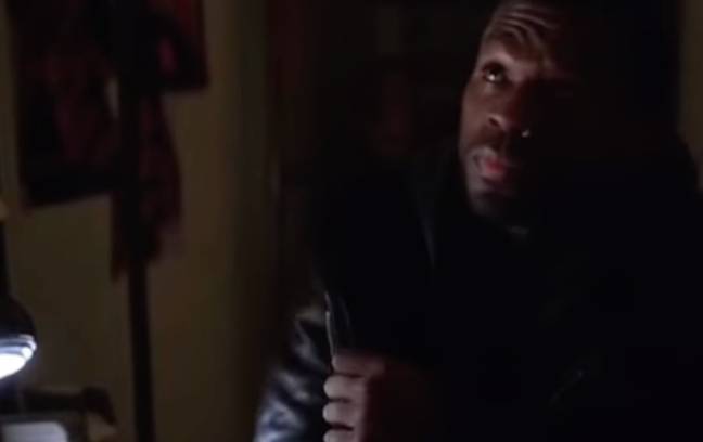 In the clip, Shawn realises his father Kanan (played by 50 Cent) has been using him. Credit: Starz Distribution