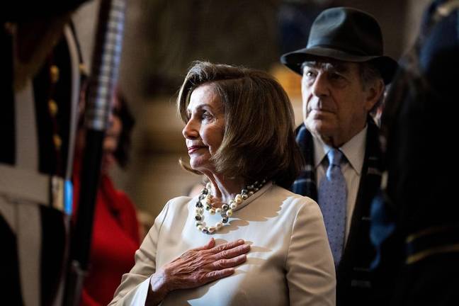 Nancy Pelosi says her husband is on the mend but that it will take 'more time'. Credit: Sipa US/Alamy Stock Photo