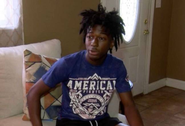 Corion Evans dived into a river after hearing three girls scream for help. Credit: WLOX