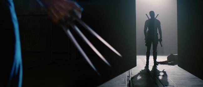 The scene foreshadowing Jackman in Deadpool 3, from Deadpool 2. Credit: 20th Century Studios